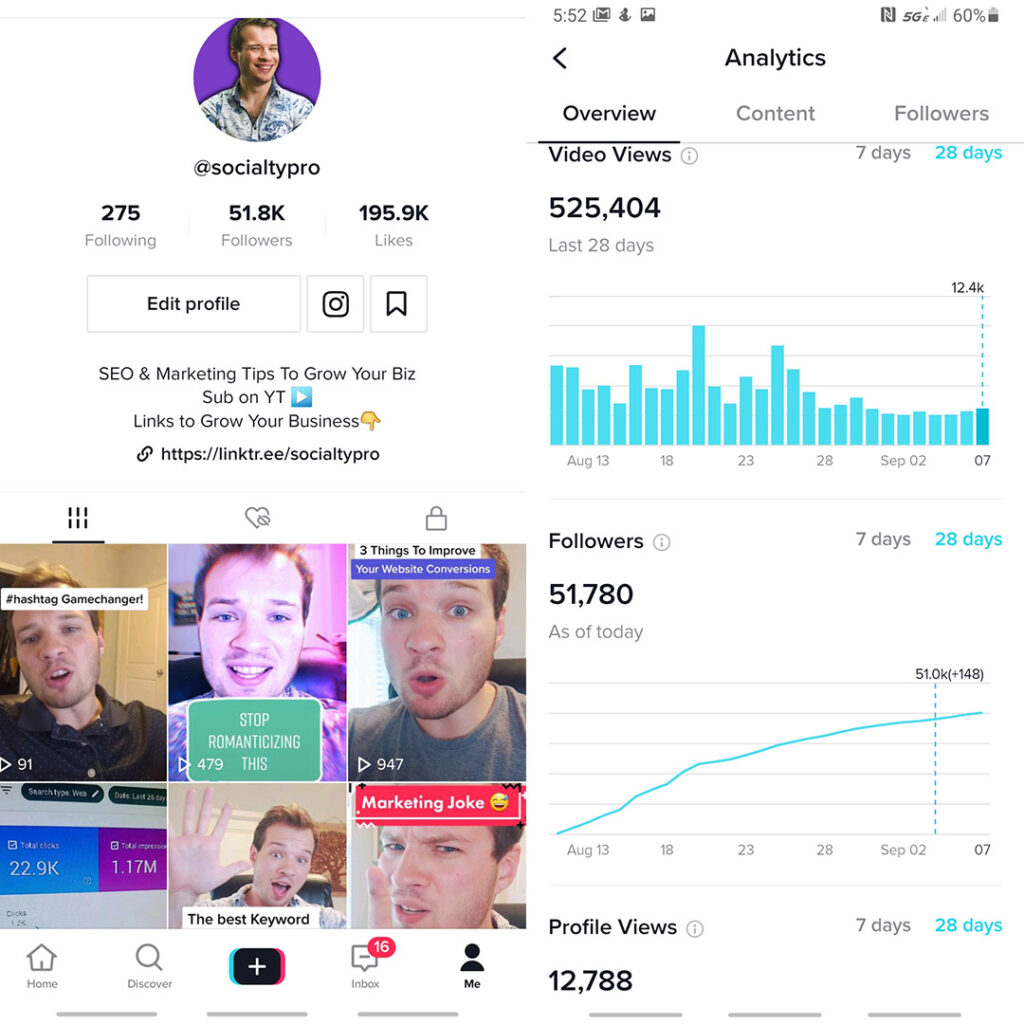 social media marketing example