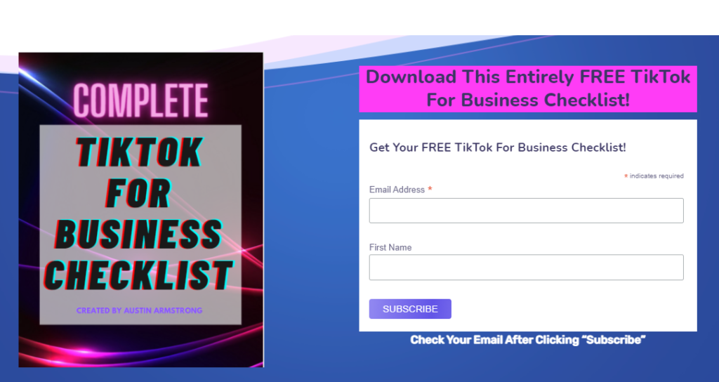 How to build an email list with TikTok